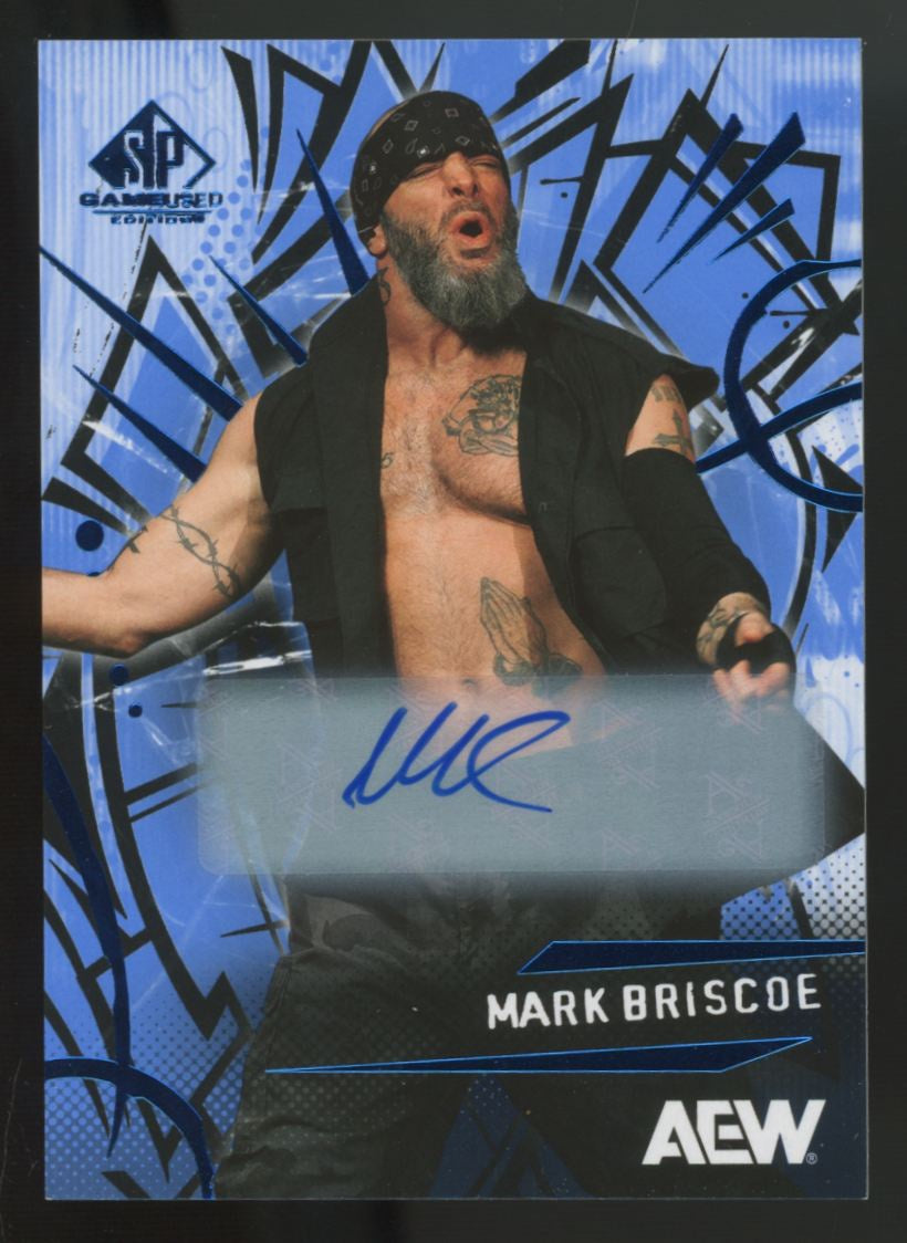 2025 SP Game Used AEW Mark Briscoe Blue Auto #39