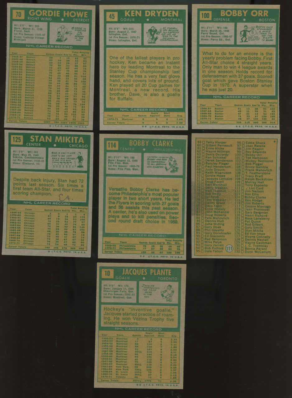 1971-72 Topps Hockey Complete Set (132) EX/MT-NM + Wrappers & Booklets