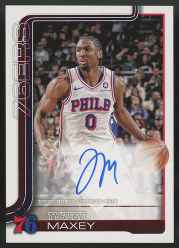 2025-26 Topps Tyrese Maxey Flagship Real Ones Auto #TFRA-TM