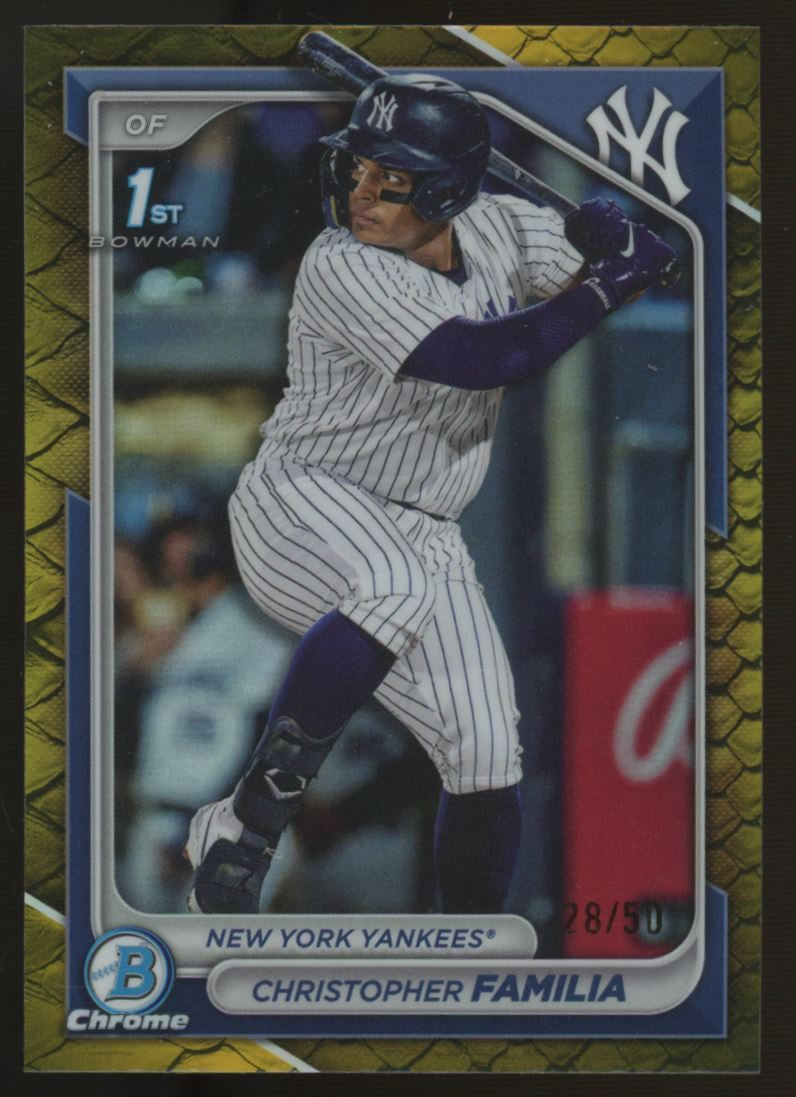 2024 Bowman Chrome Christopher Familia 1st Reptilian Gold /50 #BCP-154