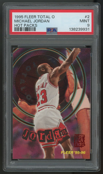 1995/96 Fleer Hot Packs Michael Jordan Total "O" #2 PSA 9