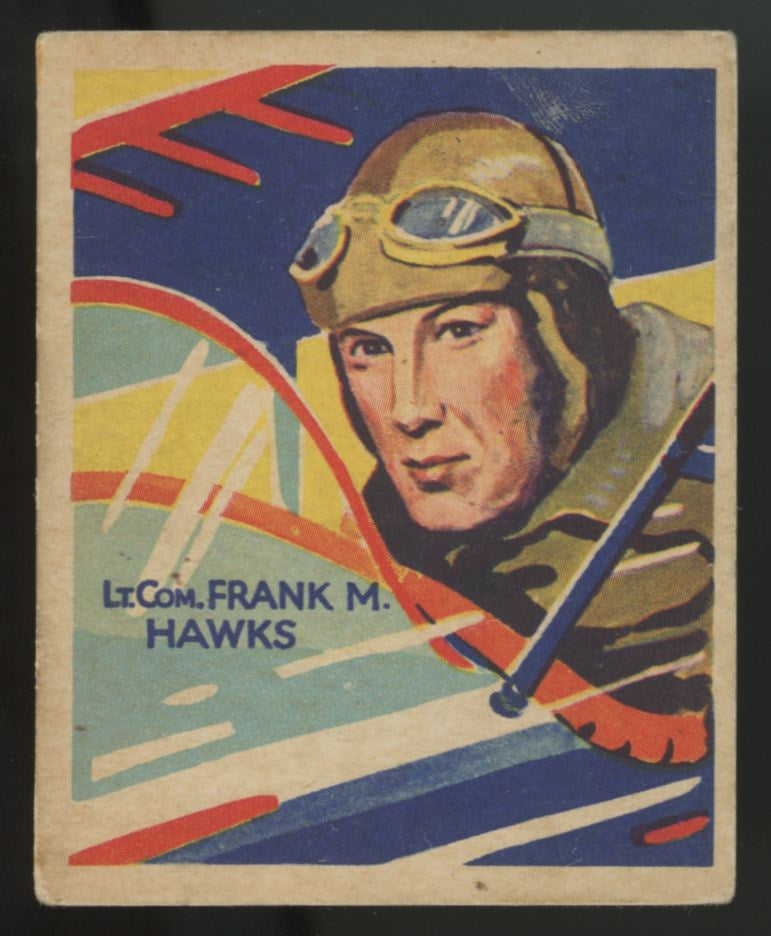 1934 National Chicle Lt. Com. Frank M Hawks Sky Birds #34 VG-VG/EX