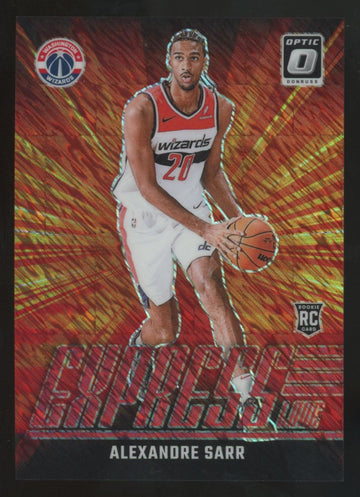 2024-25 Donruss Optic Alexandre Sarr RC Red Shimmer Express Lane /75 #11