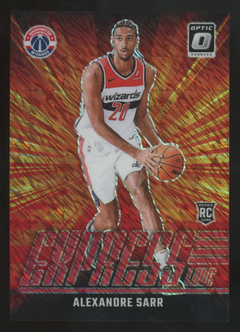 2024-25 Donruss Optic Alexandre Sarr RC Red Shimmer Express Lane /75 #11