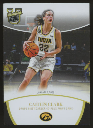 2024 Bowman U Now Caitlin Clark First Career 40 Point Game Gold #6