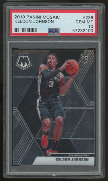 2019/20 Mosaic Keldon Johnson RC #238 PSA 10