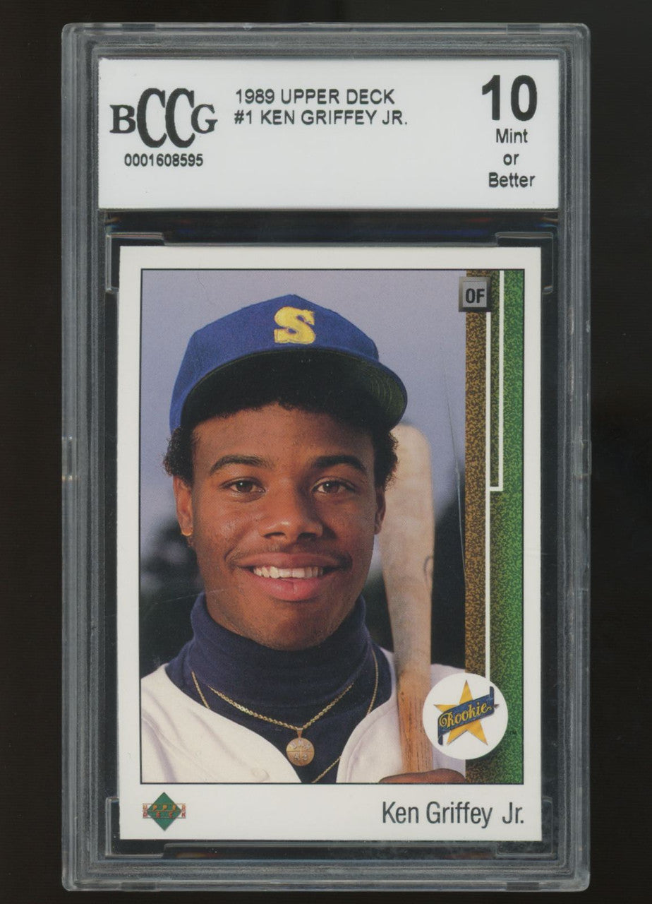 1989 Upper Deck Ken Griffey Jr. RC #1 BCCG 10