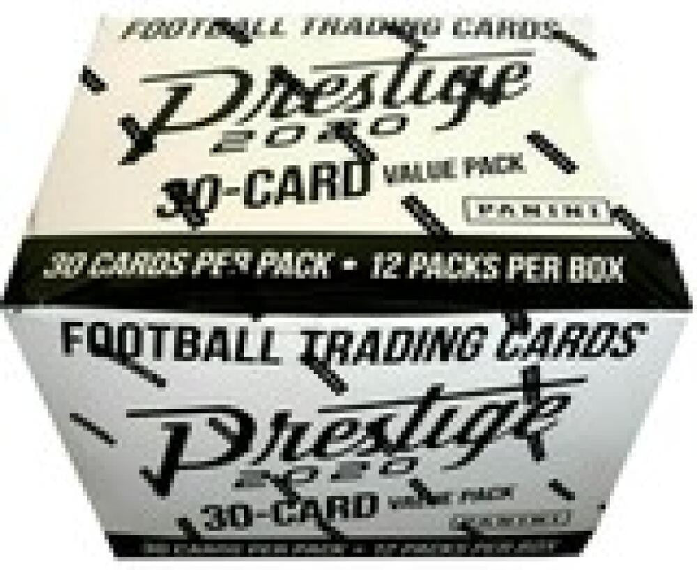 2020 Panini Prestige Football Value Pack Box