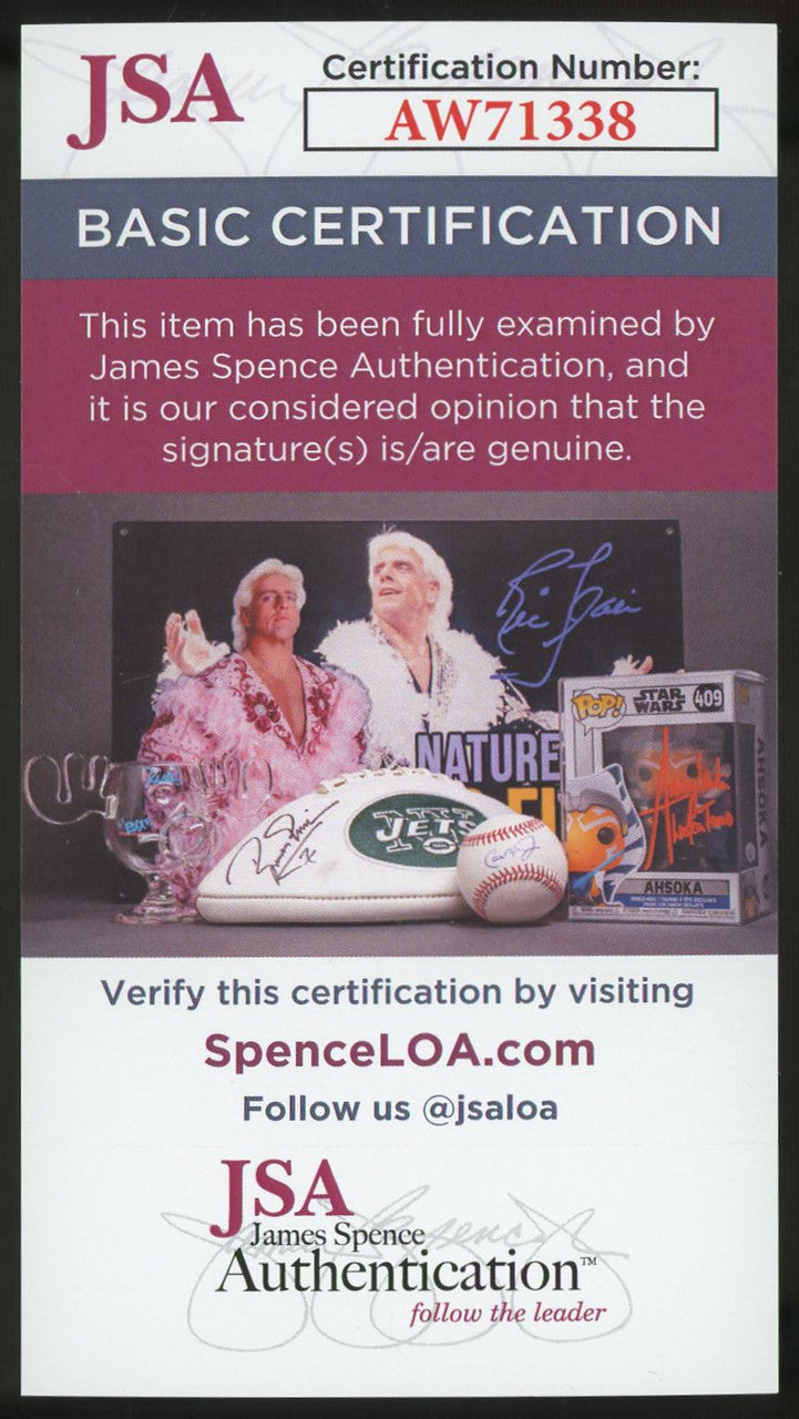 Ken Boyer Signed Autographed Index Card JSA