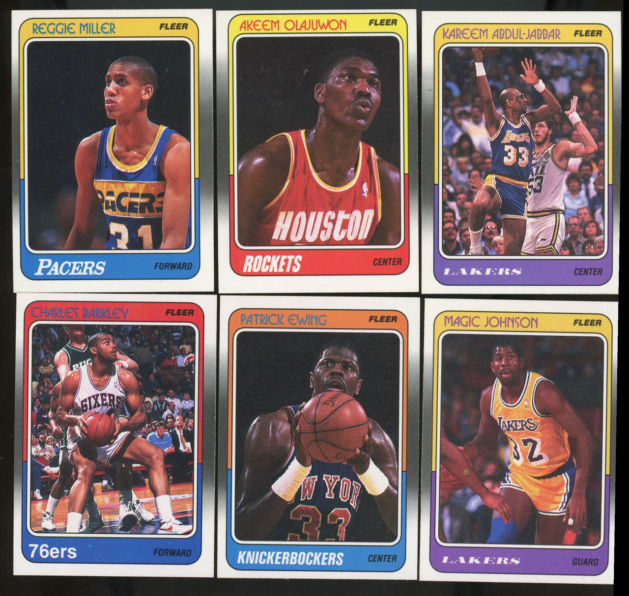 1988-89 Fleer Basketball Complete Set (132) NM-MT Jordan Pippen Miller Rodman