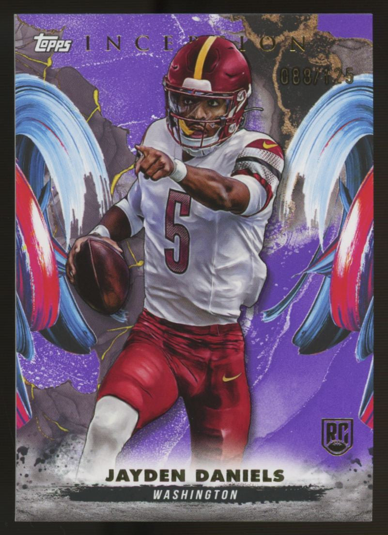 2024 Topps Inception Jayden Daniels RC Purple /125 #159