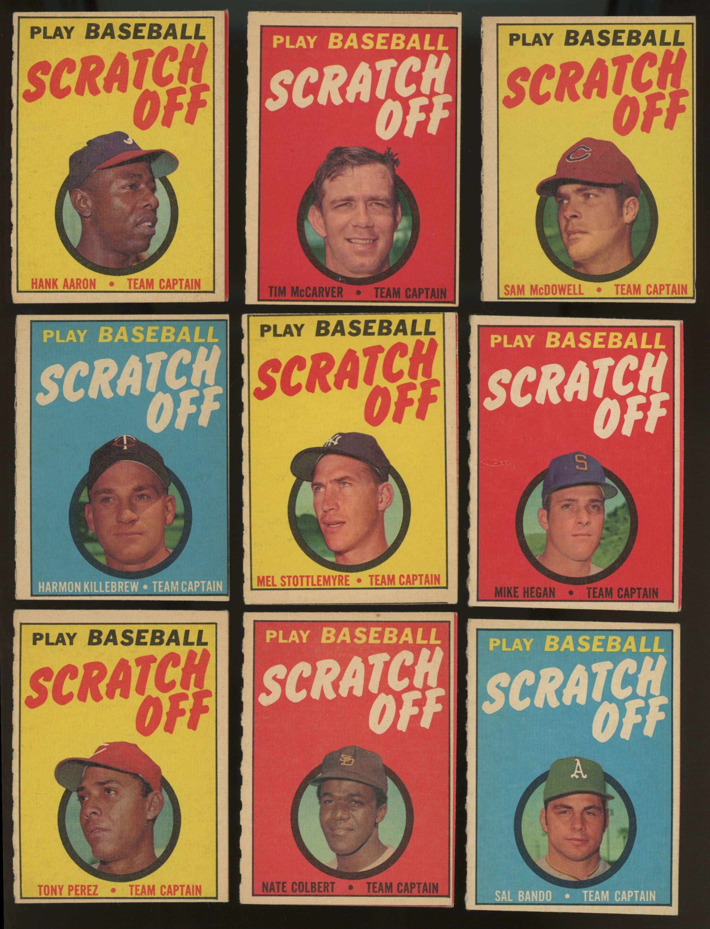 1971 Topps Baseball Scratch Off Booklets Complete Set (24) NM All Unscratched