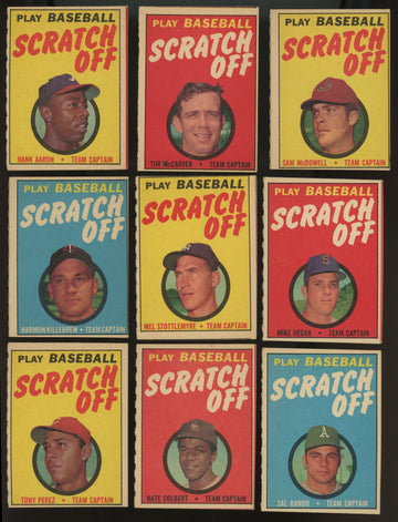 1971 Topps Baseball Scratch Off Booklets Complete Set (24) NM All Unscratched