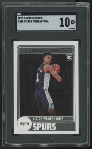 2023-24 Panini Hoops Victor Wembanyama RC #298 SGC 10