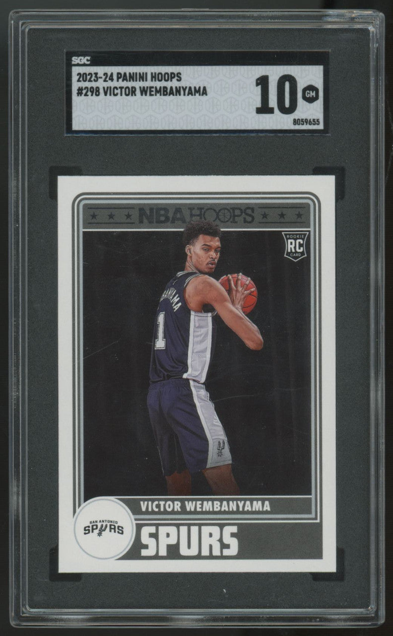 2023-24 Panini Hoops Victor Wembanyama RC #298 SGC 10