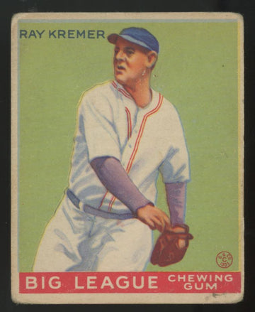 1933 Goudey Ray Kremer Big League Gum #54 Good