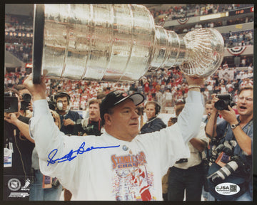 Scotty Bowman Signed Autographed 8x10 Stanley Cup Photo JSA