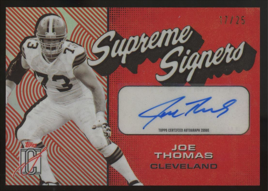 2024 Topps Signature Class Joe Thomas Supreme Signers Auto /25 #SS-JT
