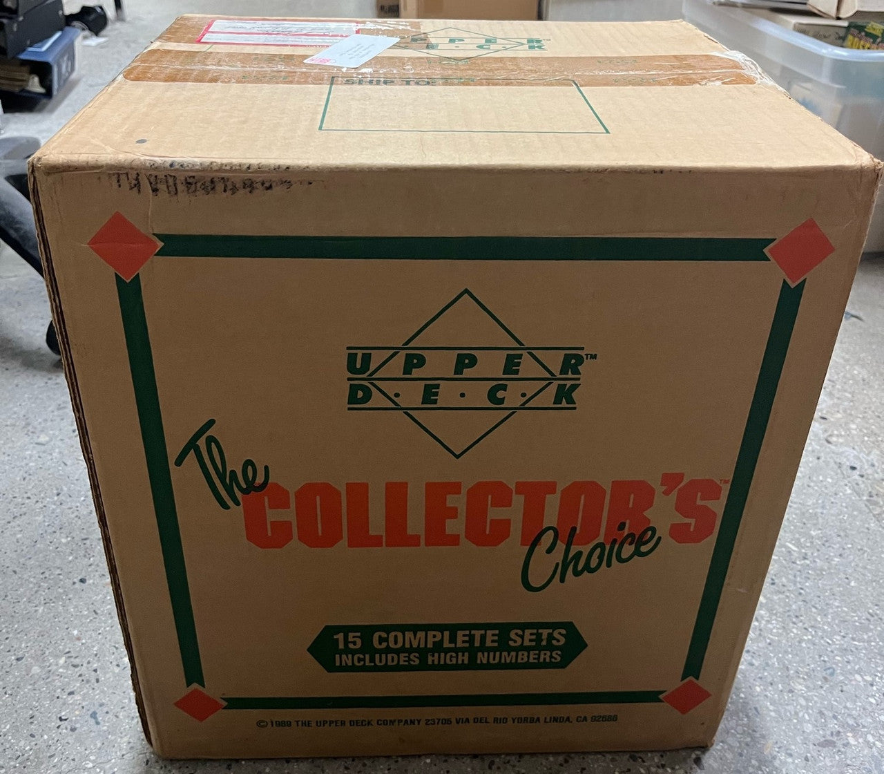 1989 Upper Deck Baseball Factory Set Case (15) Sealed