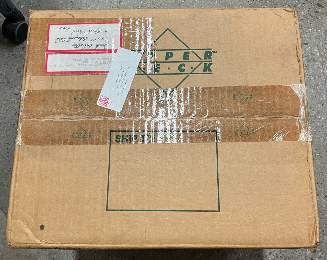 1989 Upper Deck Baseball Factory Set Case (15) Sealed