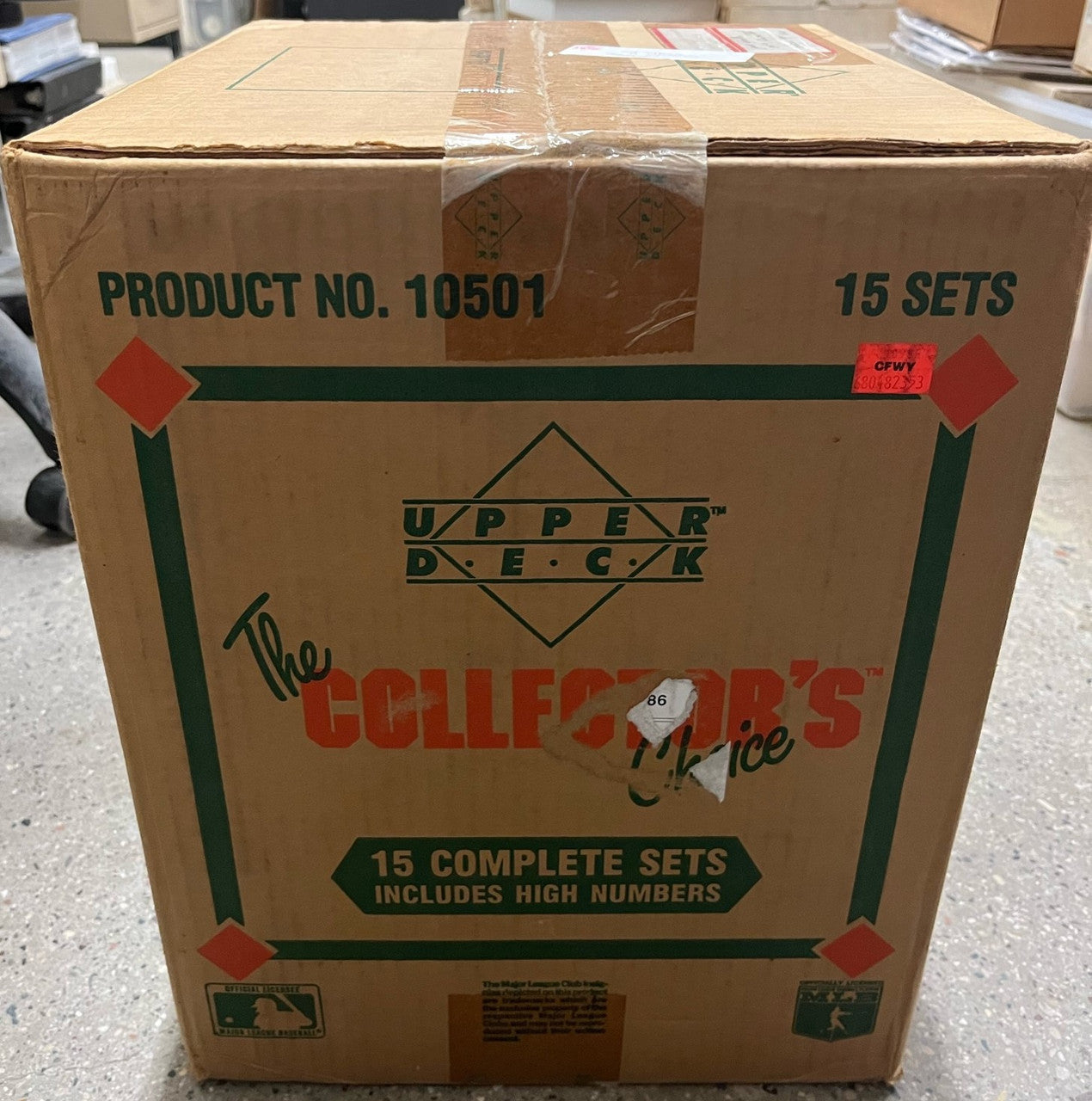 1989 Upper Deck Baseball Factory Set Case (15) Sealed