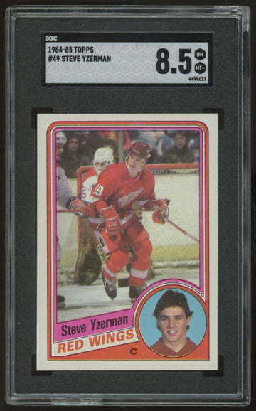 1984/85 Topps Steve Yzerman RC #49 SGC 8.5