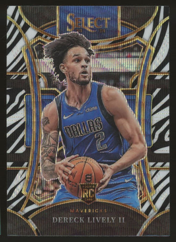 2023/24 Select Dereck Lively II RC Zebra Stripe Prizm SSP Mezzanine #313