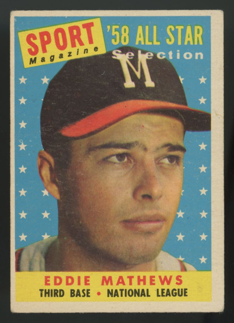 1958 Topps Eddie Mathews All Star #480 VG