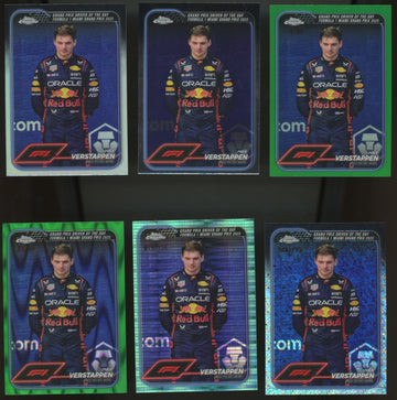 2024 Topps Chrome F1 Max Verstappen Grand Prix #163 Rainbow Lot of 11