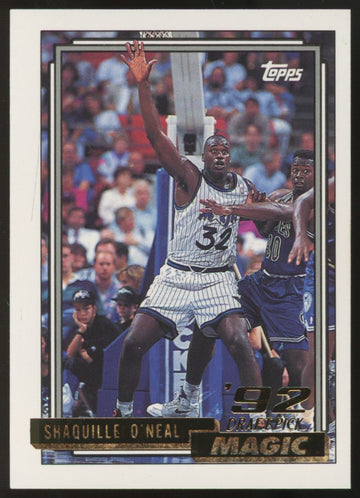 1992-93 Topps Gold Shaquille O'Neal RC Draft Pick #362