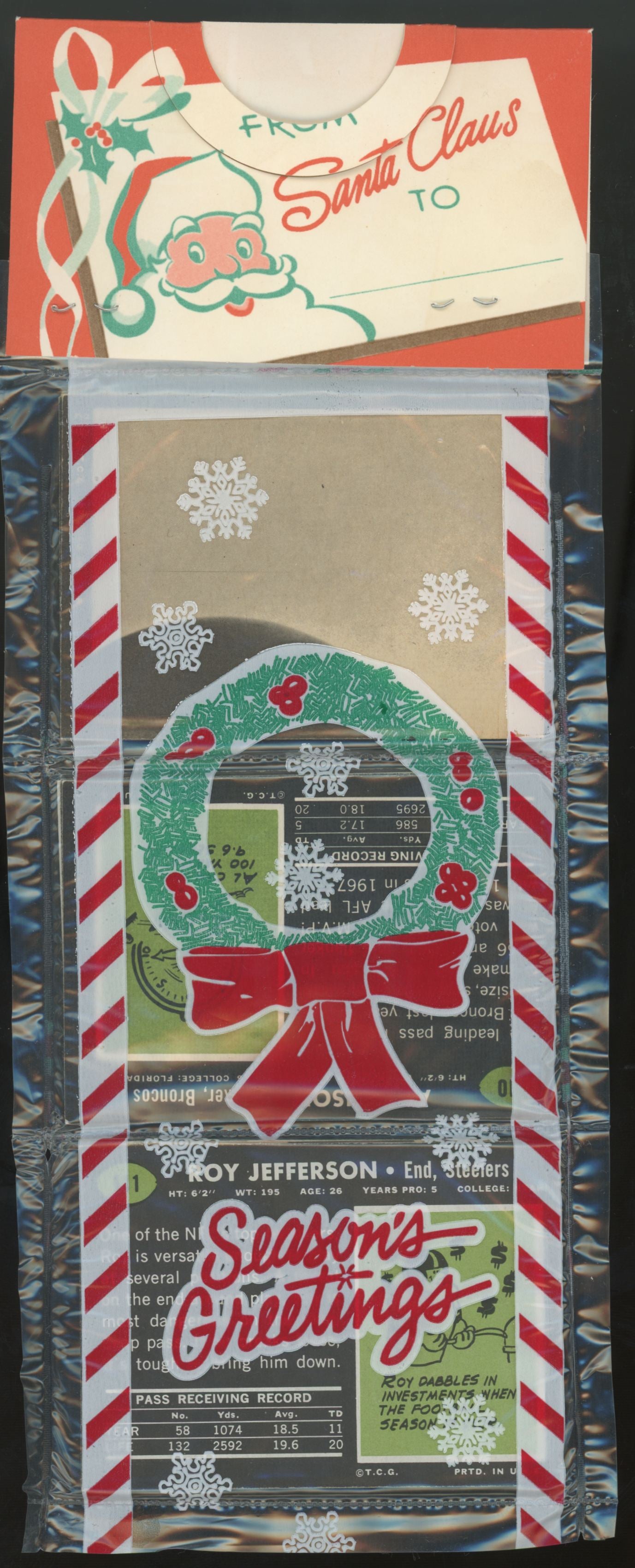 1969 Topps Football Holiday Rack Pack