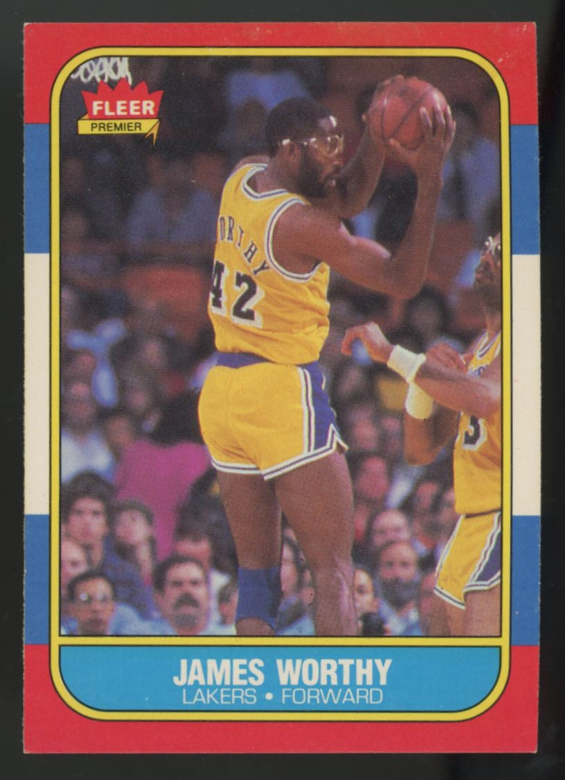 1986-87 Fleer James Worthy RC #131 VG/EX