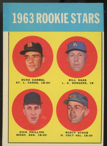 1963 Topps Rookie Stars Rusty Staub RC #544 EX+