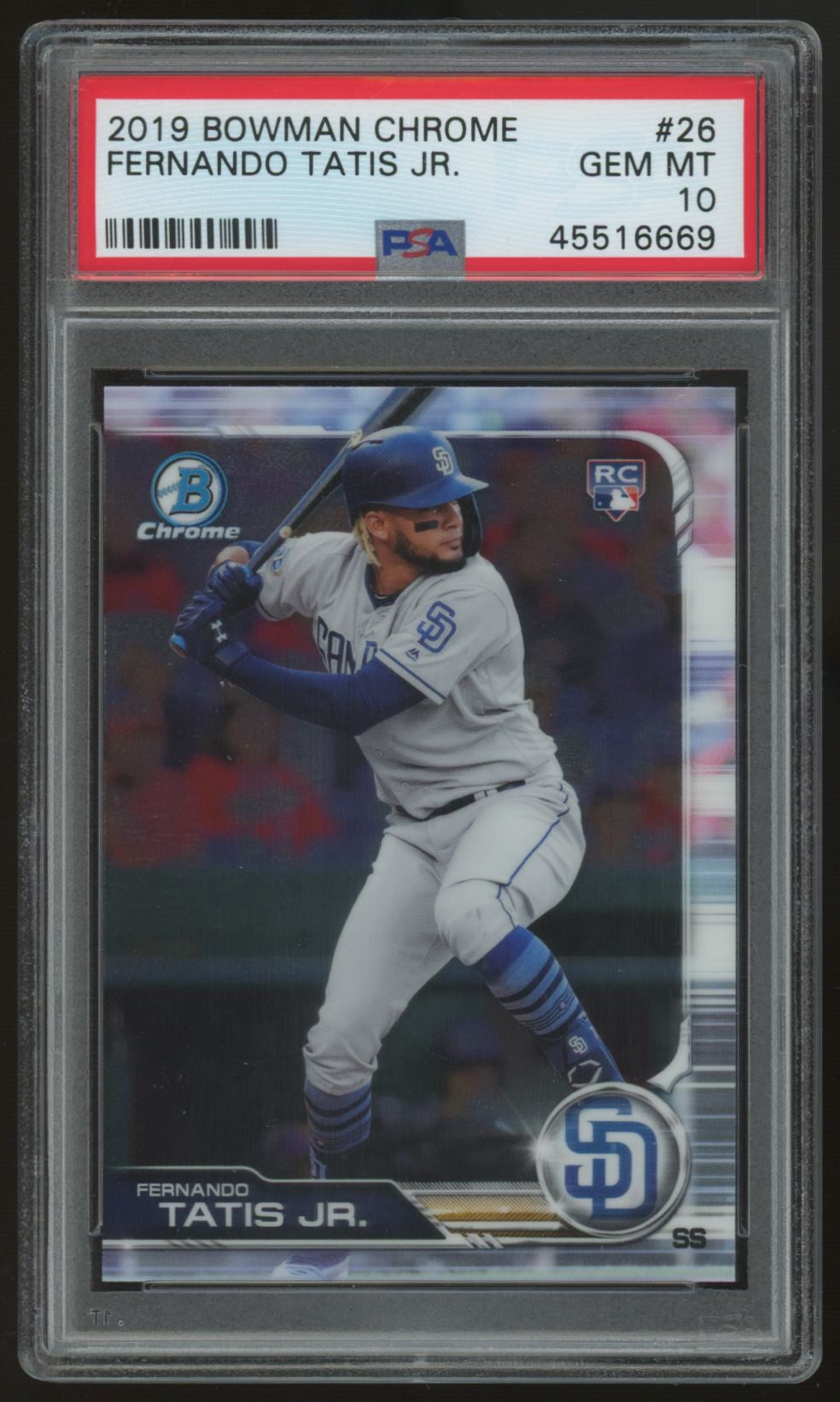2019 Bowman Chrome Fernando Tatis Jr. RC #26 PSA 10 *669