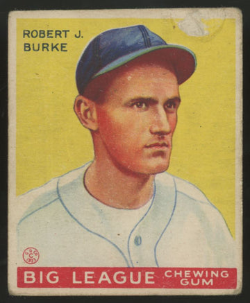 1933 Goudey Robert J. Burke #71 Poor