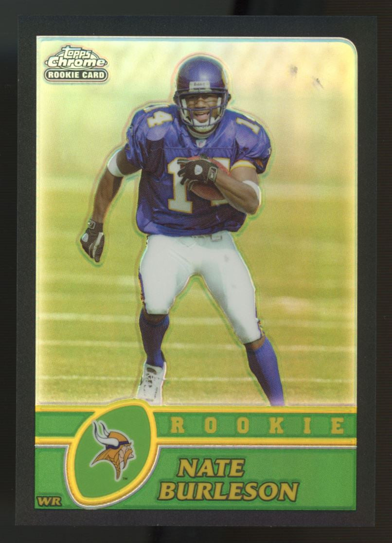 2003 Topps Chrome Nate Burleson RC Black Refractor /100 #218