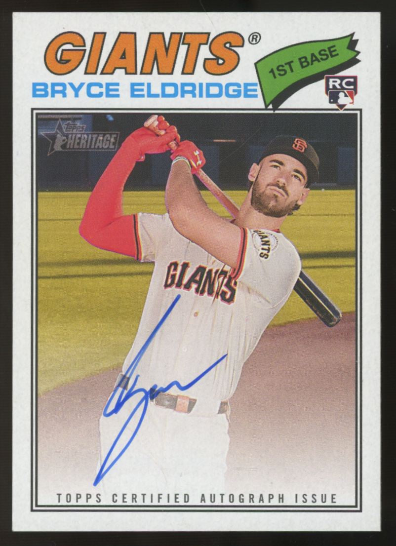 2026 Topps Heritage Bryce Eldridge RC Real One Auto #ROA-BE