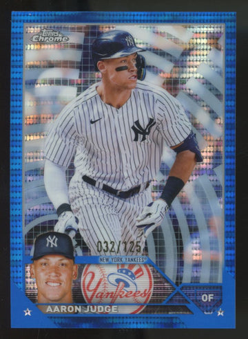 2023 Topps Chrome Aaron Judge Blue Sonar Refractor /125 #62