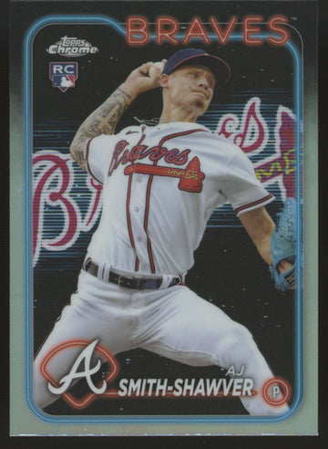 2024 Topps Chrome AJ Smith-Shawver RC Lightboard SSP #19