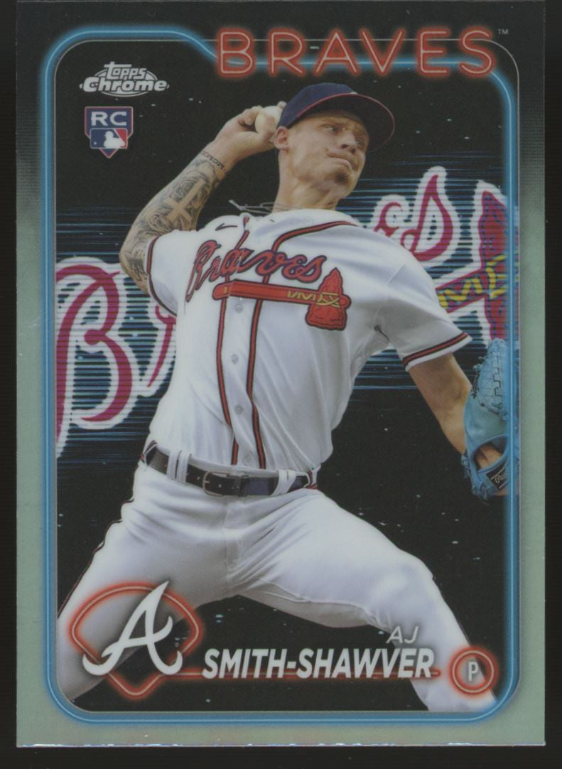 2024 Topps Chrome AJ Smith-Shawver RC Lightboard SSP #19