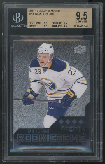 2014-15 Upper Deck Black Diamond Sam Reinhart RC Rookie Gems #226 BGS 9.5
