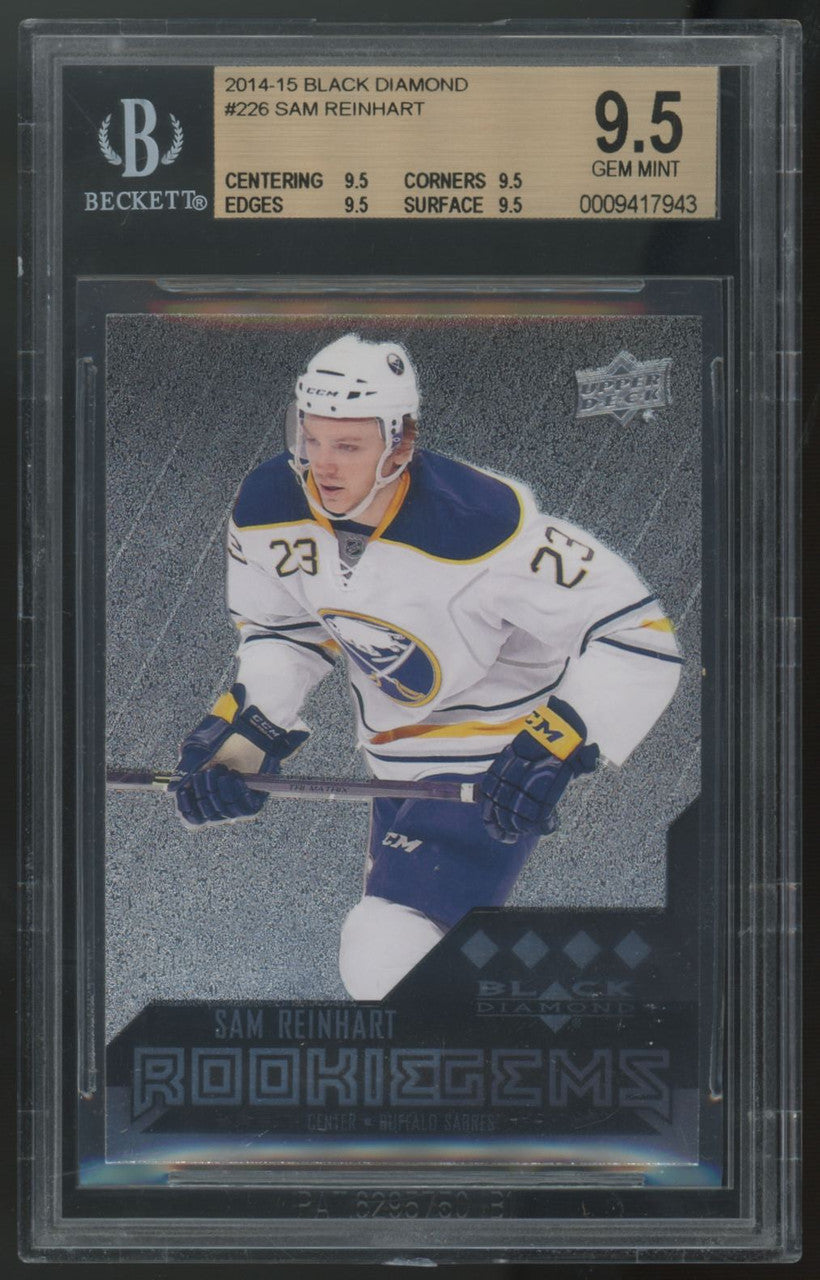 2014-15 Upper Deck Black Diamond Sam Reinhart RC Rookie Gems #226 BGS 9.5