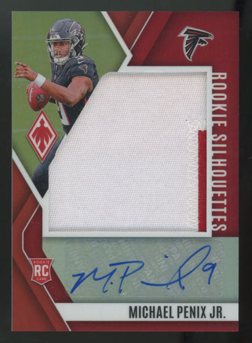 2024 Panini Phoenix Michael Penix Jr. RC Silhouettes Patch Auto RPA /99 #RS-MPJ