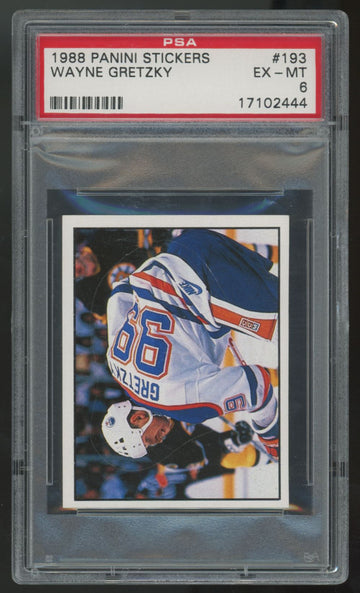 1988-89 Panini Stickers Wayne Gretzky #193 PSA 6