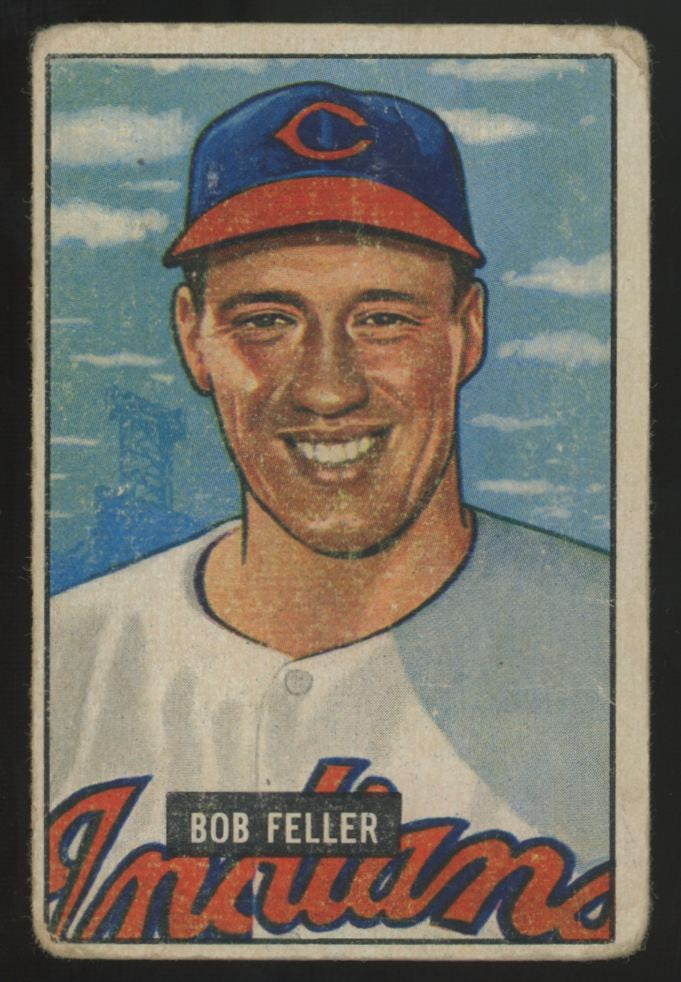 1951 Bowman Bob Feller Picture Card #30 Poor "B"