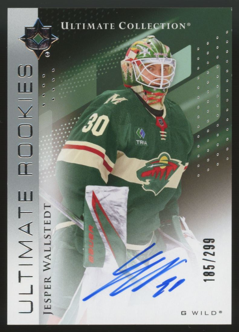 2024/25 UD Ultimate Collection Jesper Wallstedt Ultimate Rookie Auto /299 #176