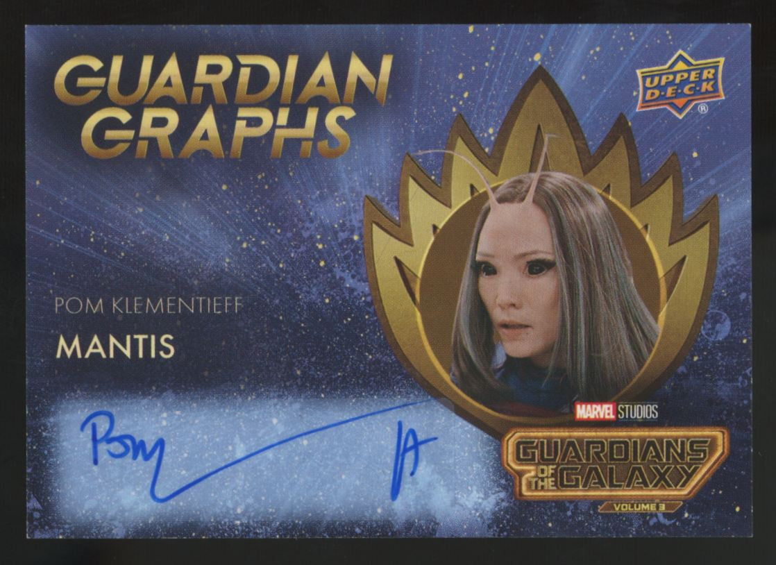 2024 UD Guardians Of The Galaxy Pom Klementieff/Mantis Guardian Graphs Auto