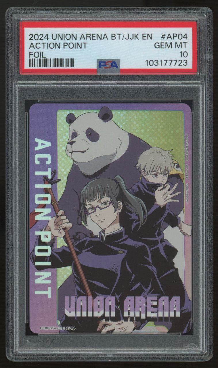 2024 Union Arena Jujutsu Kaisen Foil Action Point #JJK-1-AP04 PSA 10