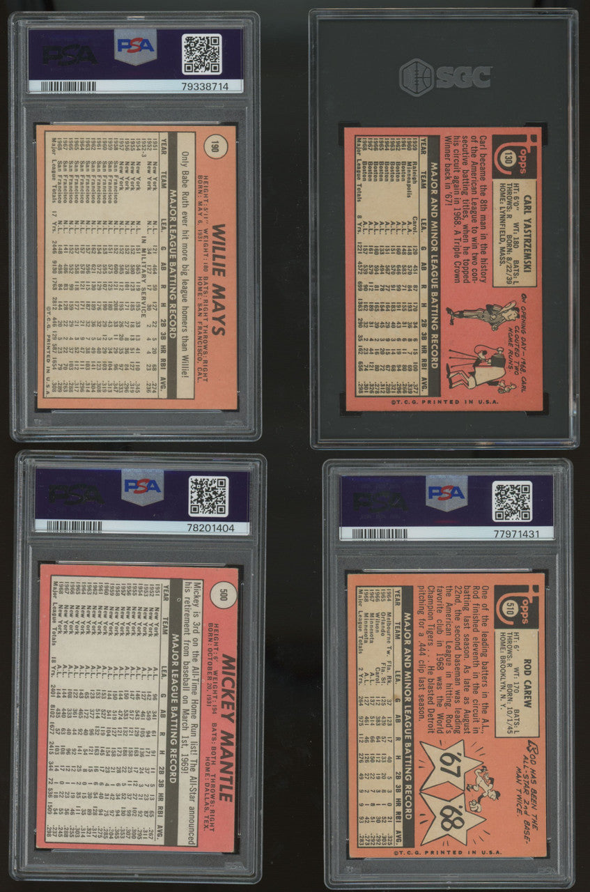 1969 Topps Baseball Complete Set (664) VG-VG/EX Overall Jackson RC PSA 6