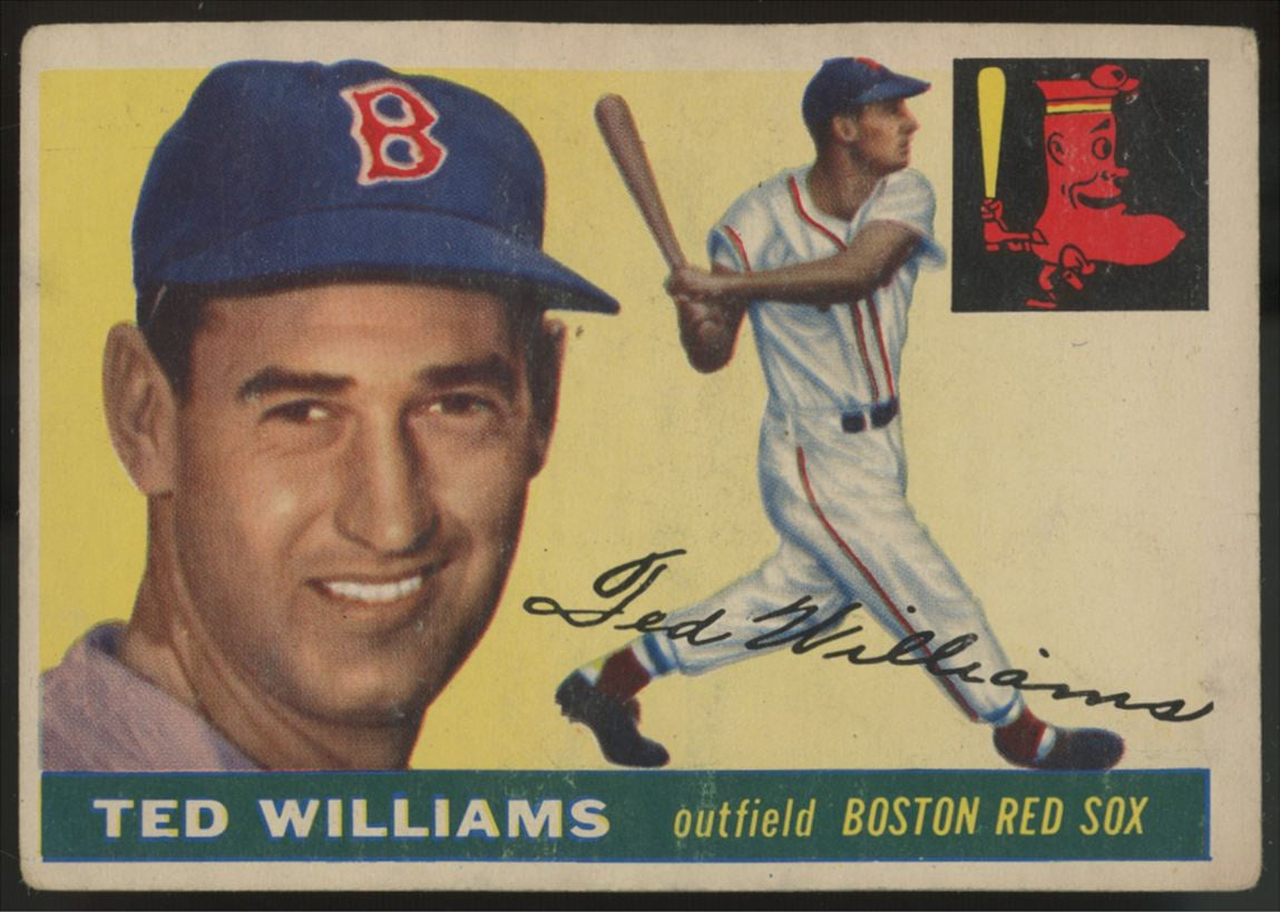1955 Topps Ted Williams #2 Poor (Paper Loss)
